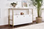 Nordure Solace Consola Blanca y Dorada